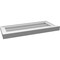 Ekena Millwork Vertical Surface Mount PVC Gable Vent w/ 2"W x 2"H , Brickmould Sill Frame, 26"W x 12"H GVPVE26X1203SN - alternate 2